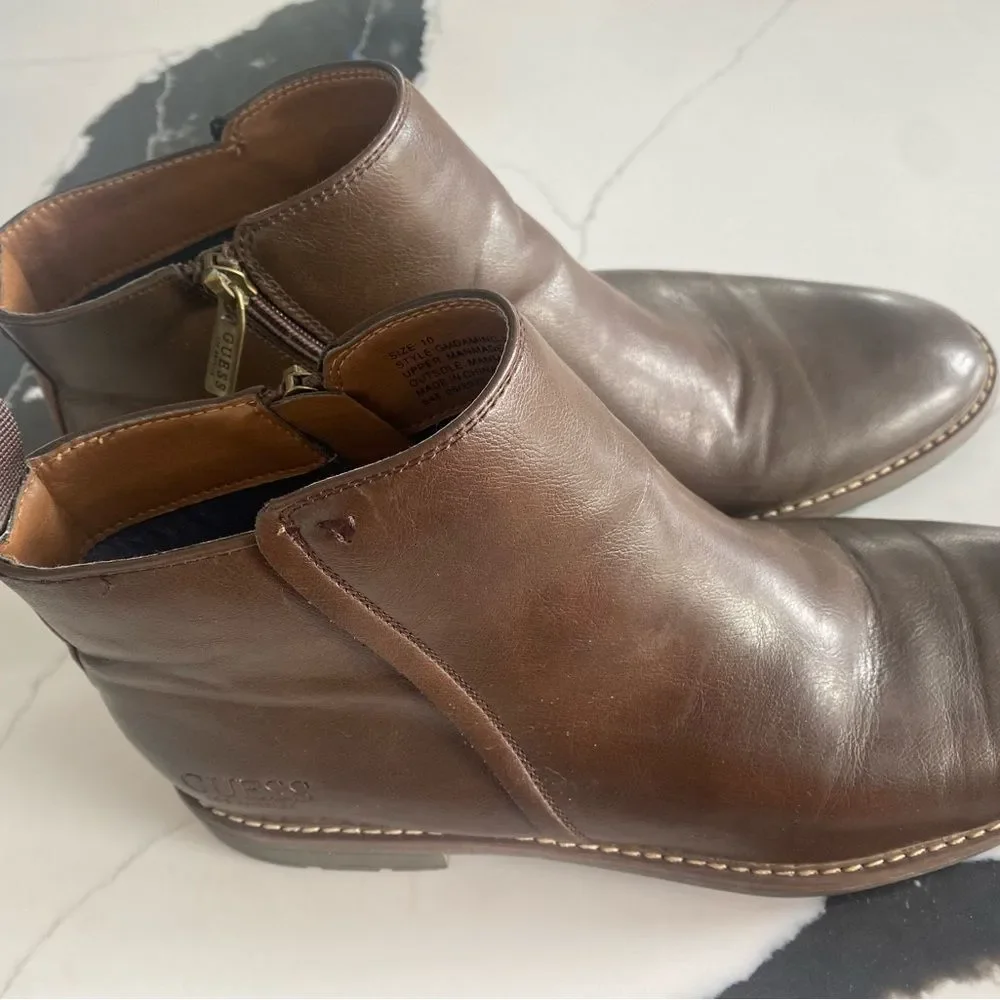 GUESS Men's Chukka Boots in Rich Brown
